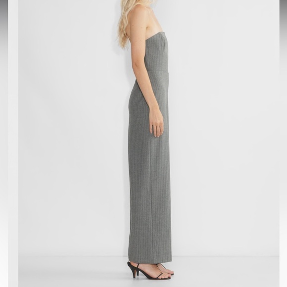 Wilfred Endless Jumpsuit in Grey Pinstripe Sz6 - Picture 3 of 9